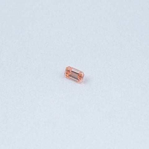 Pink Emerald Cut Lab Grown Loose Diamond