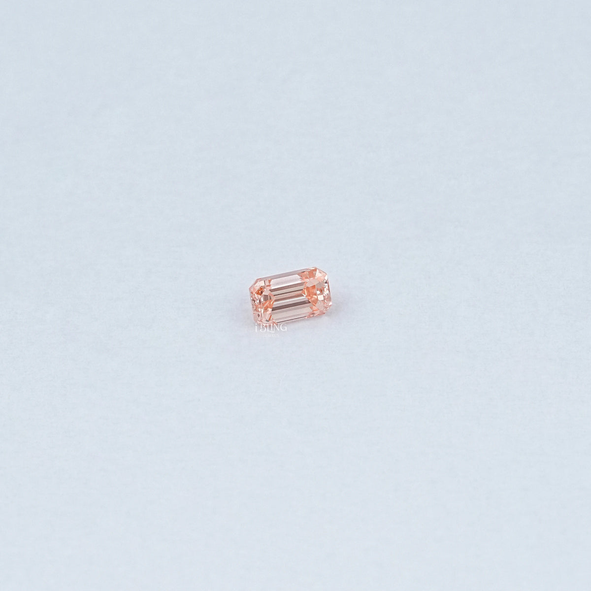 Pink Emerald Cut Lab Grown Loose Diamond