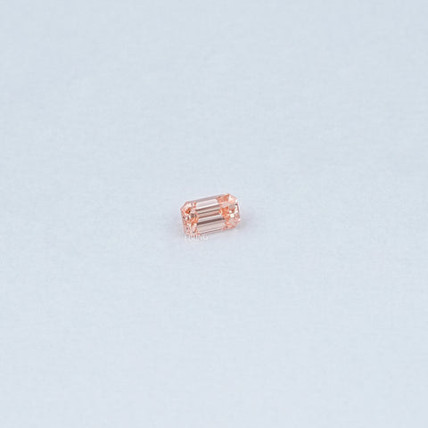 Pink Emerald Cut Lab Grown Loose Diamond