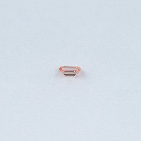 Pink Emerald Cut Lab Grown Loose Diamond