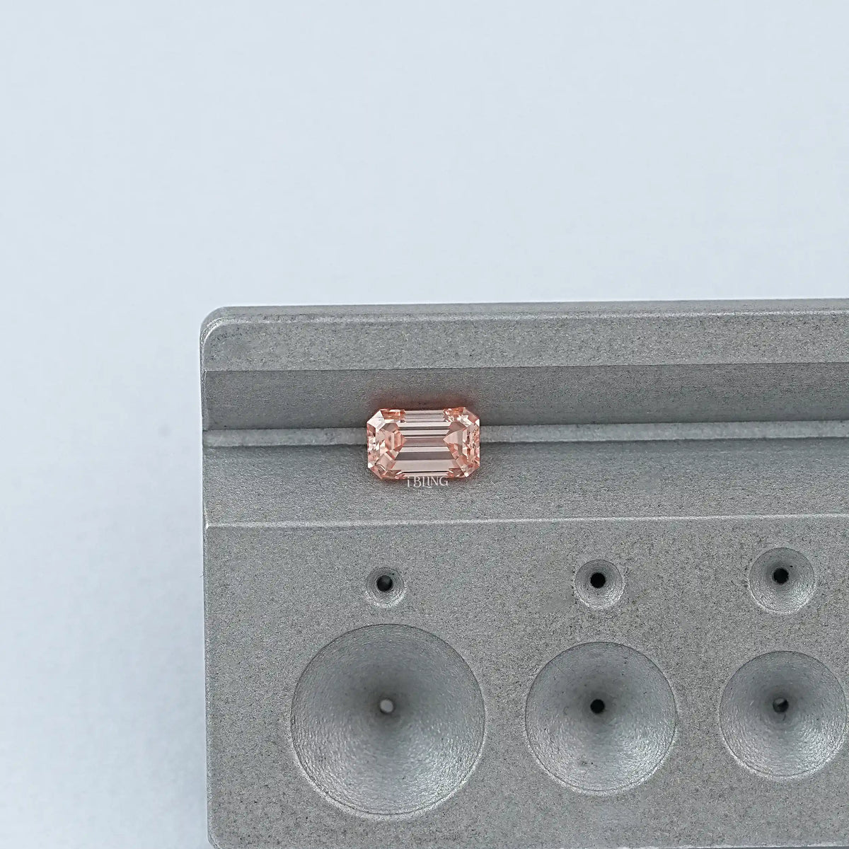 Pink Emerald Cut Lab Grown Loose Diamond