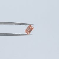Pink Emerald Cut Lab Grown Loose Diamond