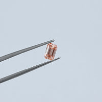 Pink Emerald Cut Lab Grown Loose Diamond