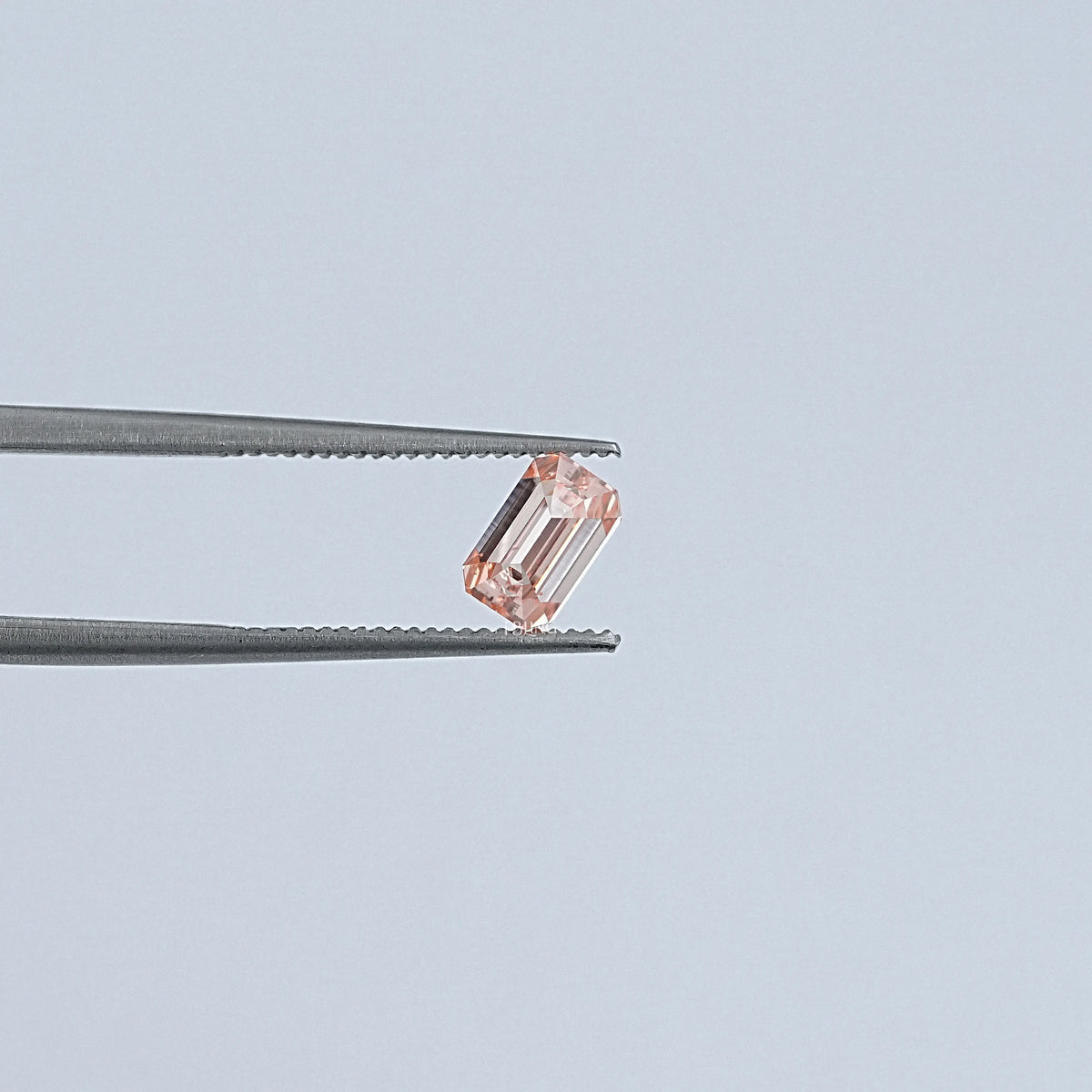 Pink Emerald Cut Lab Grown Loose Diamond