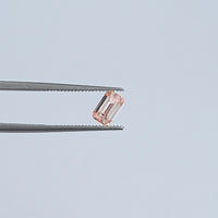 Pink Emerald Cut Lab Grown Loose Diamond