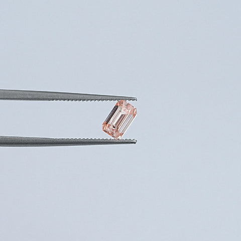 Pink Emerald Cut Lab Grown Loose Diamond