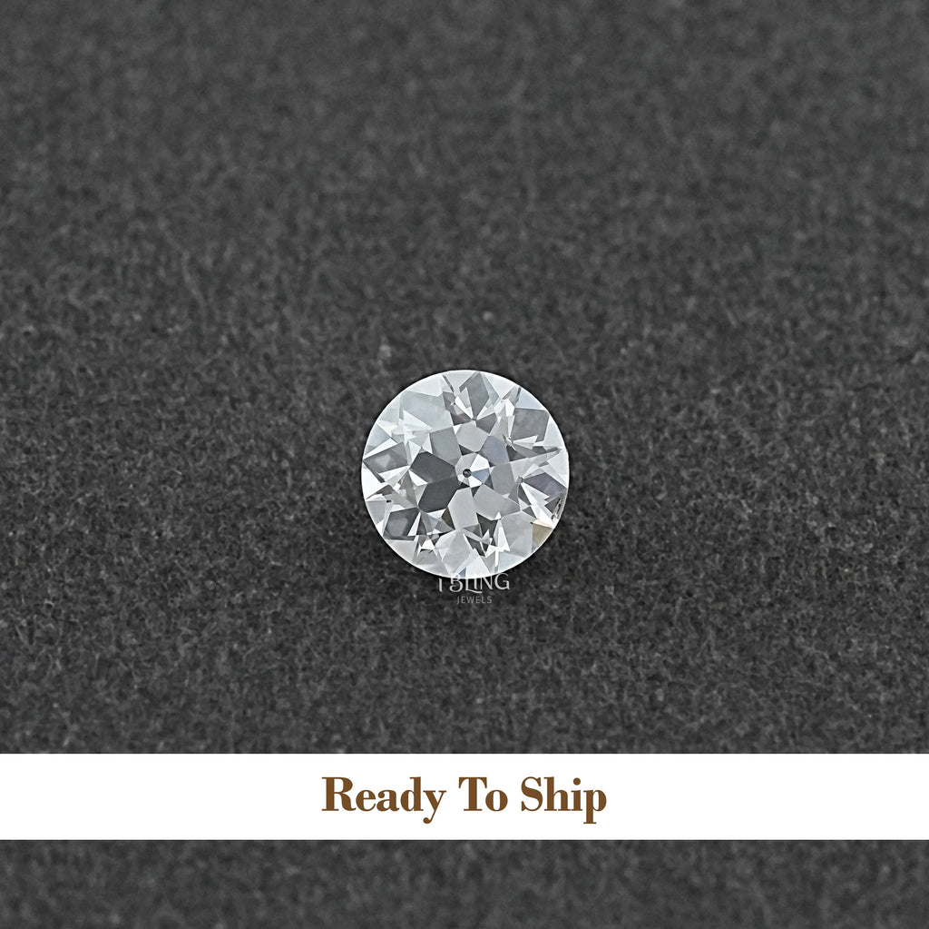 OEC Flower Pattern Round Cut Lab Grown Diamond