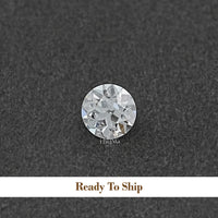 Flower Pattern OEC Round Lab Grown Loose Diamond
