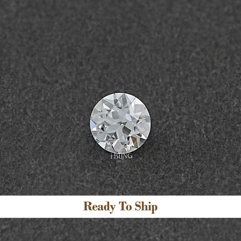 Flower Pattern OEC Round Lab Grown Loose Diamond