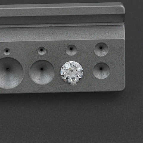 Flower Pattern OEC Round Lab Grown Loose Diamond