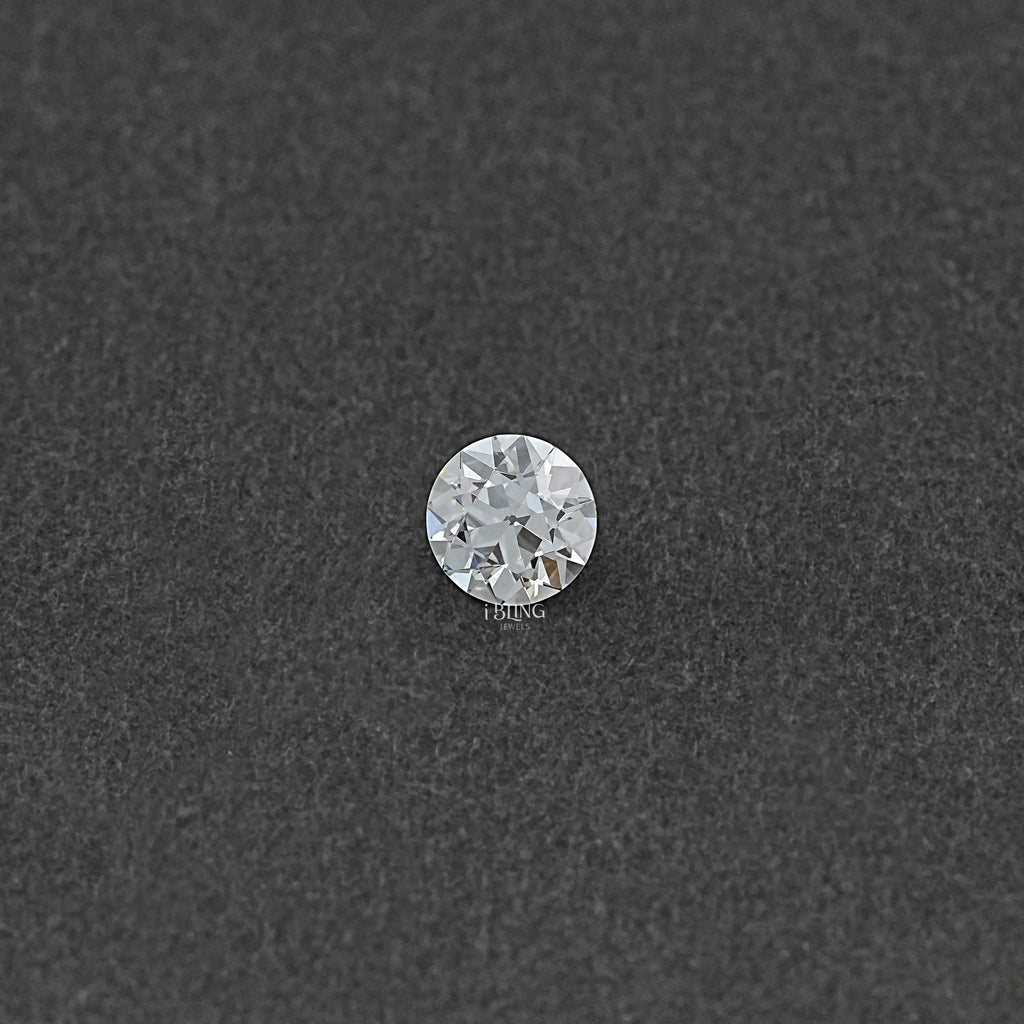 Flower Pattern OEC Round Lab Grown Loose Diamond