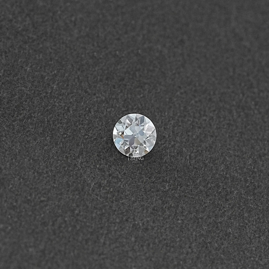 Flower Pattern OEC Round Lab Grown Loose Diamond