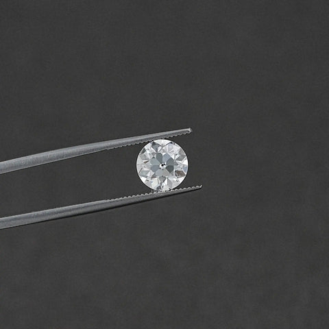 Flower Pattern OEC Round Lab Grown Loose Diamond