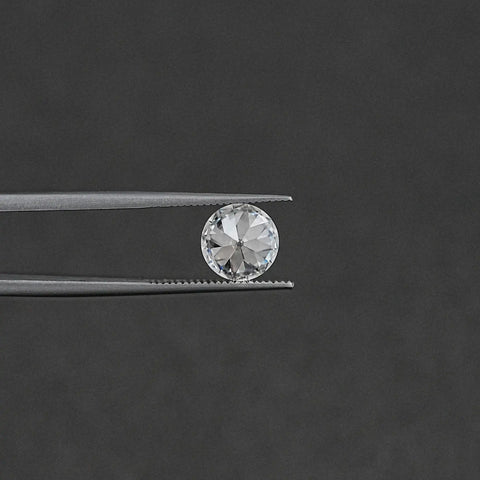 Flower Pattern OEC Round Lab Grown Loose Diamond