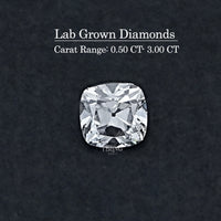 Square Old Mine Cushion Lab Grown Diamond