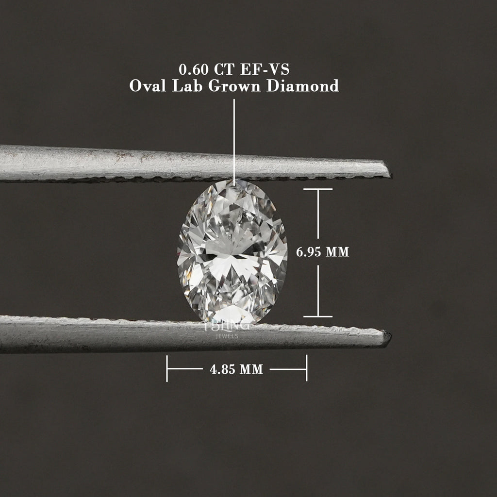 IGI Certified Oval Cut Lab Loose Diamond