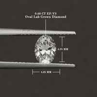 IGI Certified Oval Cut Lab Loose Diamond