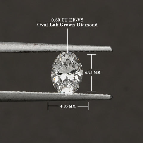 IGI Certified Oval Cut Lab Loose Diamond