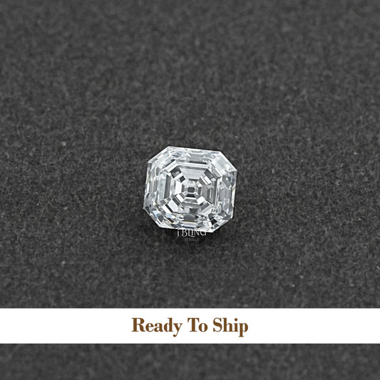 Old Mine Square Emerald Cut Lab Grown Diamond Loose Diamond