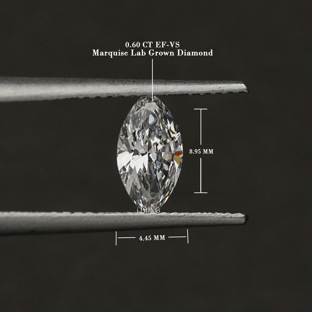 IGI Certified Marquise Lab Grown Diamond Loose