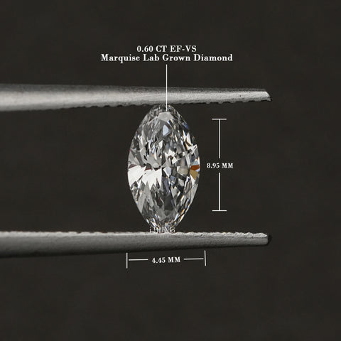 IGI Certified Marquise Lab Grown Diamond Loose