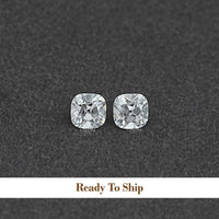 Old Mine Square Cushion CVD Diamond Matching Pair
