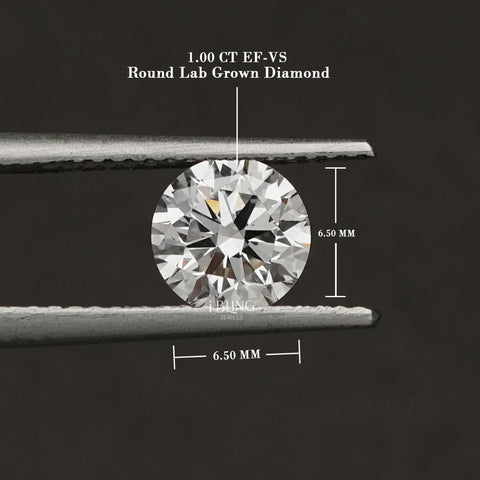 IGI Certified Lab Grown Round Cut Loose Diamond