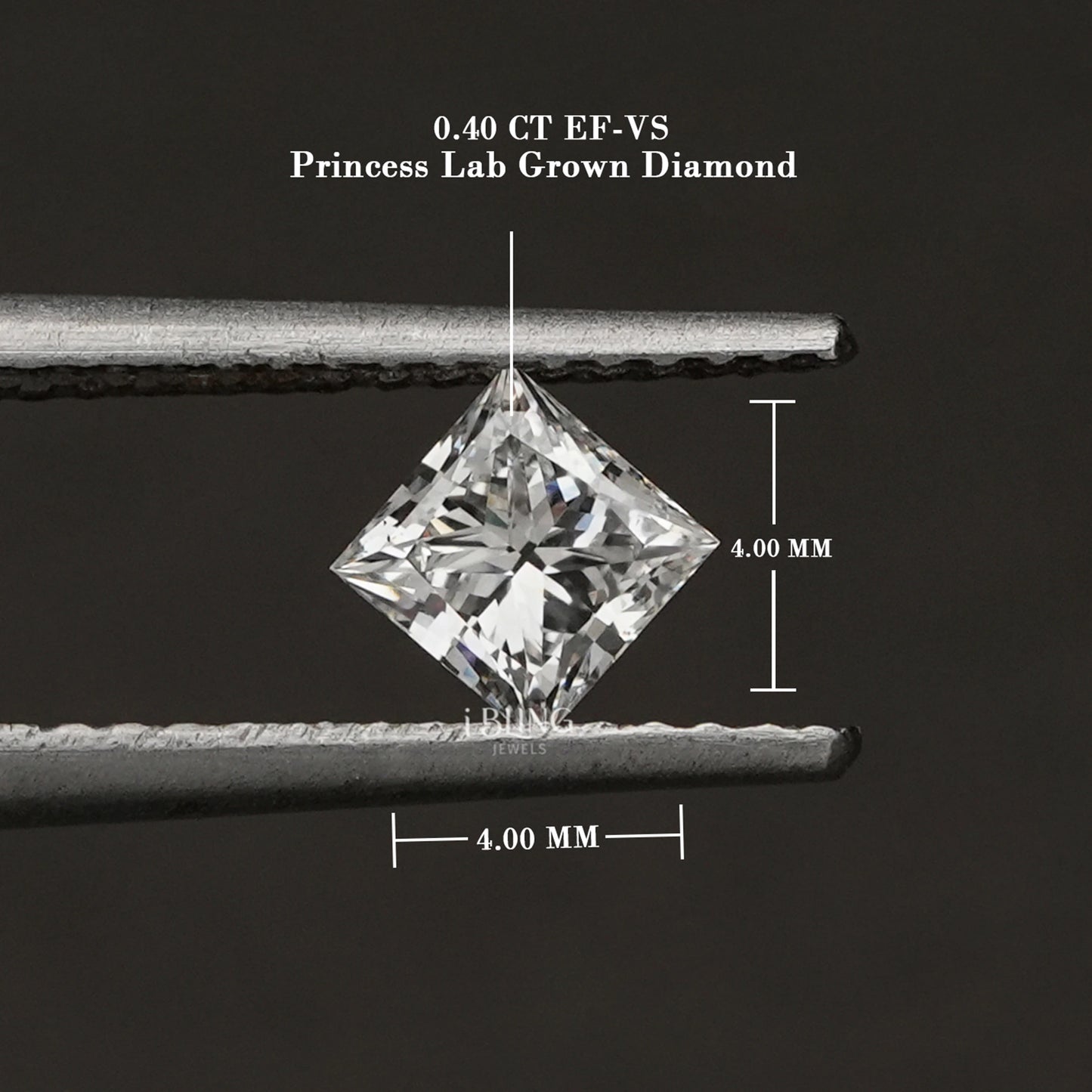 Princess Cut Lab Grown IGI Certified Loose Diamond IGI Loose Diamond