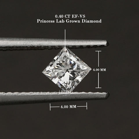 Princess Cut Lab Grown IGI Certified Loose Diamond