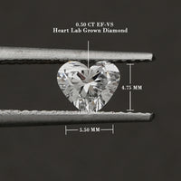 Heart Cut Lab Grown IGI Certified Loose Diamond