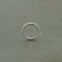 Pear Cut Lab Diamond Full Eternity Wedding Band
