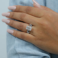 Emerald Cut Lab Grown Diamond Engagement Ring