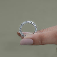 Emerald Cut Lab Diamond Full Eternity Band