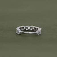 Pear Cut Diamond Up Side Down Half Eternity Band