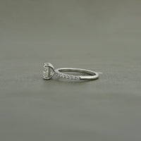 Square Radiant Lab Diamond Engagement Ring