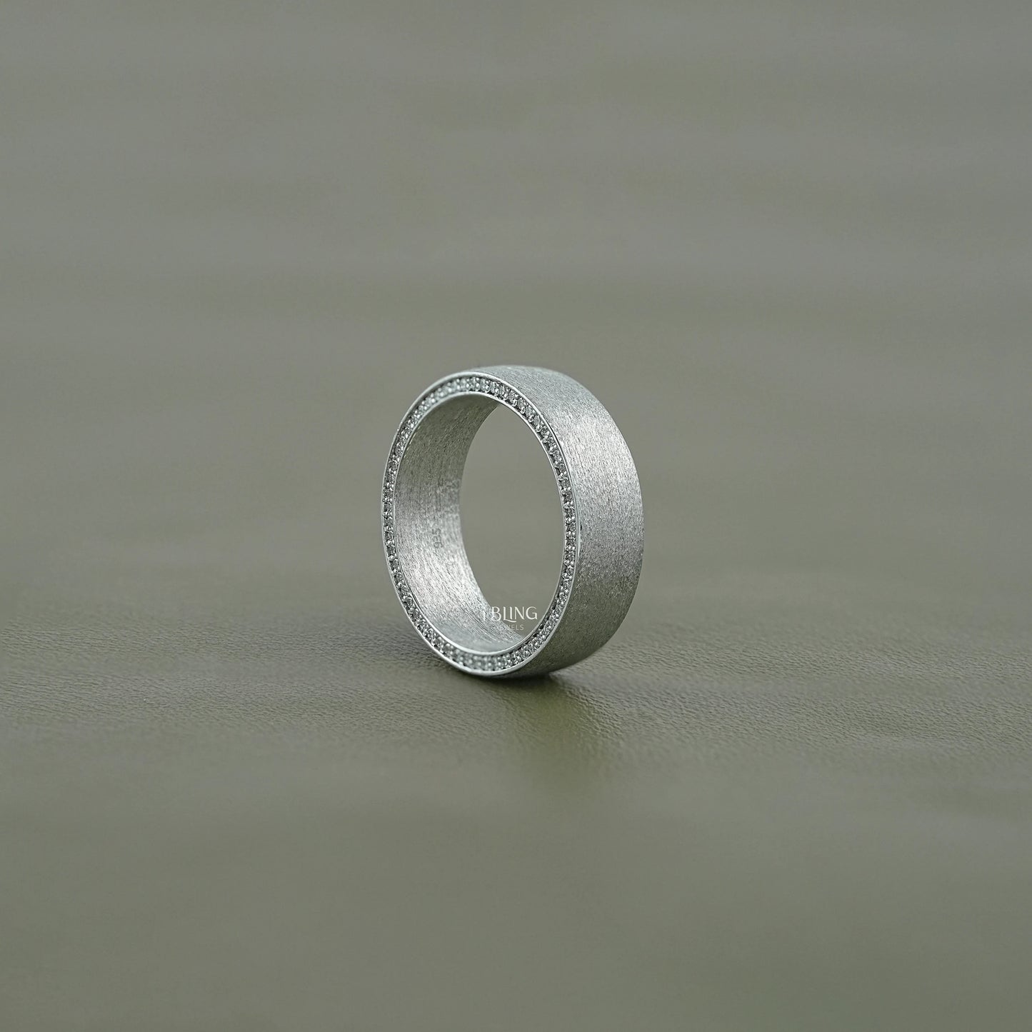Round Cut Lab Grown Diamond Men's Wedding Band Men's Band