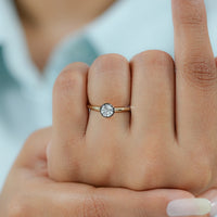 Old European Round Cut Solitaire Engagement Ring