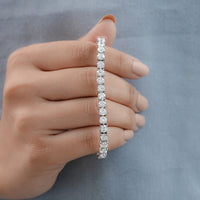 Round Cut Lab Diamond Tennis Bracelet