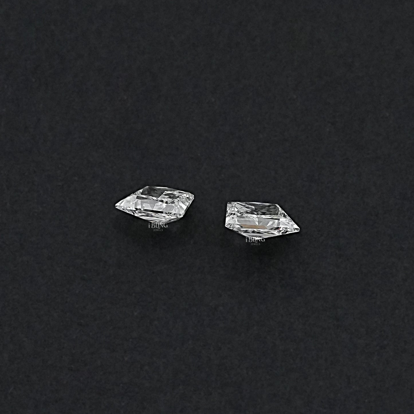 Brilliant Trapezoid Cut Lab Diamond Matching Pair