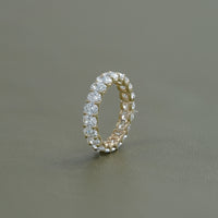 Oval Cut Lab Grown Diamond Eternity Wedding Band