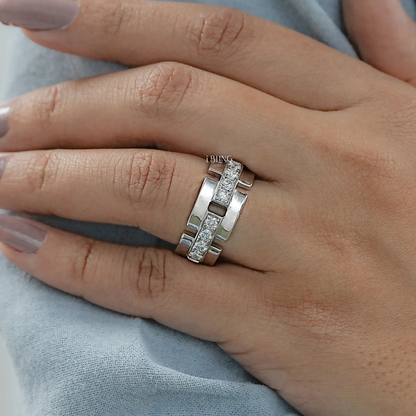 Round Cut Lab Grown Diamond Wedding Band Band