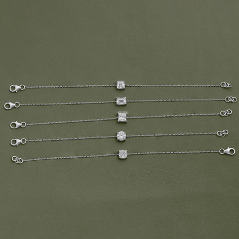 Solitaire Lab Diamond Chain Bracelet
