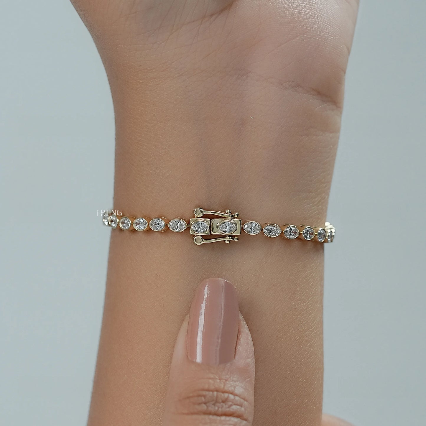 Oval Cut Lab Grown Diamond Tennis Bracelet Tennis Bracelet