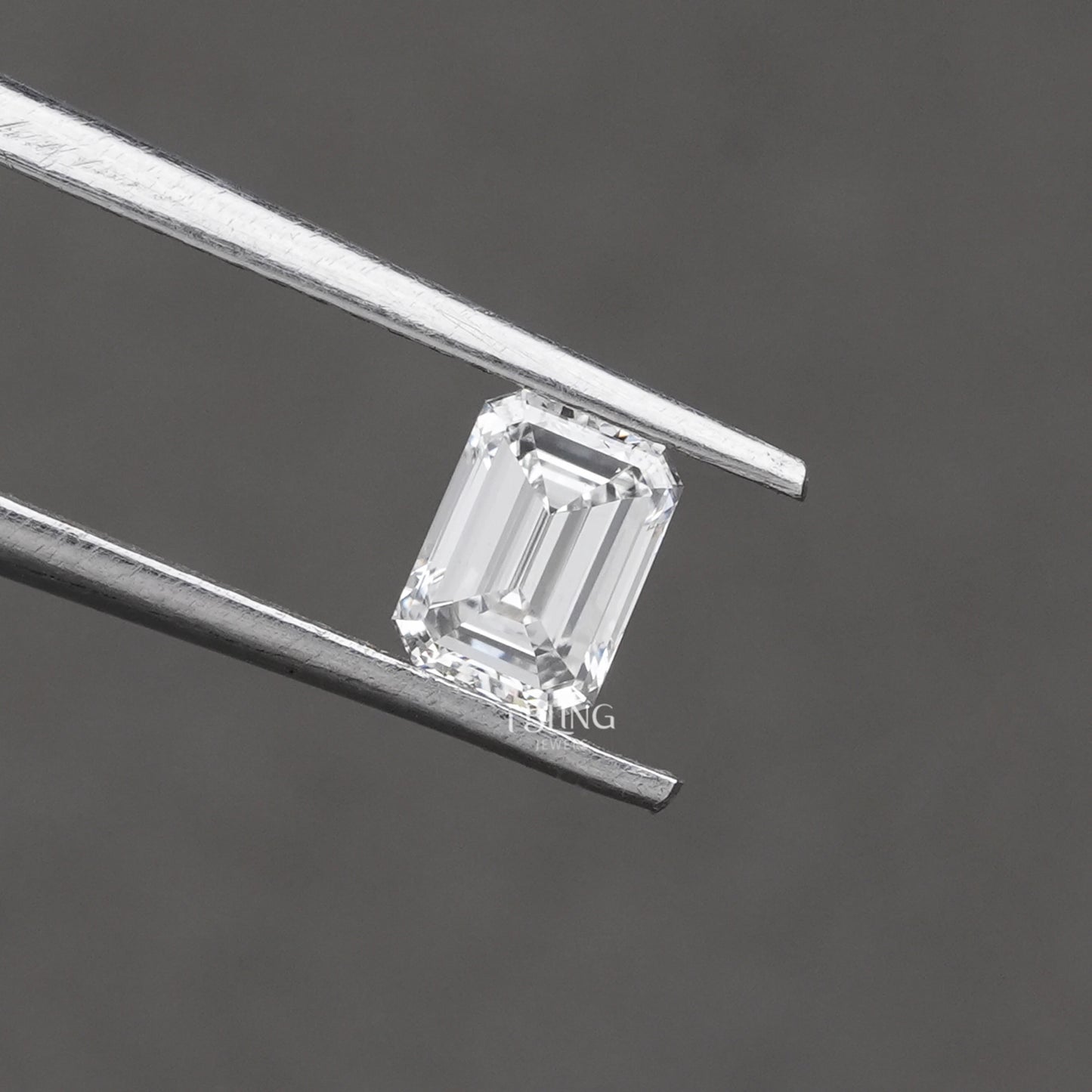 IGI Certified Emerald Cut Lab Grown Diamond