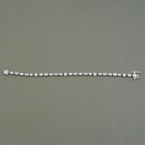 Multi Shape lab Diamond Tennis Bracelet