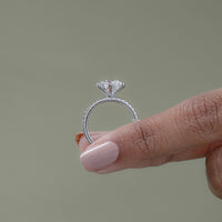 Round Cut Lab Diamond Bridal Ring Set