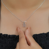 Round Cut Lab Grown Diamond Charm Pendant