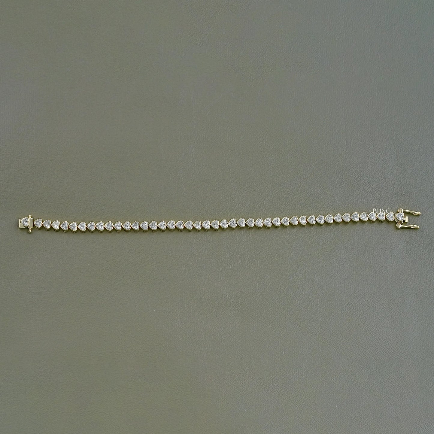 Heart Cut Lab Grown Diamond Tennis Bracelet