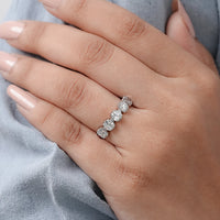Old Mine Cushion Cut Five Stone Ring