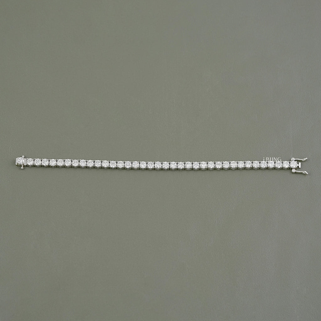 Round Cut Lab Diamond Tennis Bracelet